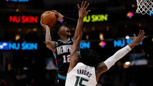 《NBA全场集锦》【球星】莫兰特vs爵士集锦 32+4+11空中漫步超长滞空拉杆上篮