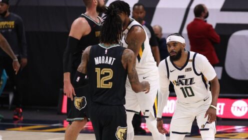 《NBA全场集锦》【球星】莫兰特vs爵士集锦 全场26分后程发力连续冲击爵士防线