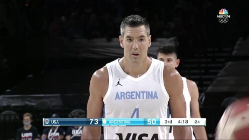 《NBA全场集锦》美国vs阿根廷第3节英文原声回放