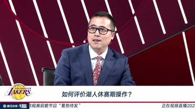 沈知渝评价湖人休赛期操作 季前赛的表现只能打B级