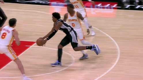 《NBA全场集锦》【球星】穆雷vs老鹰集锦 全场独得32+10+15 带领马刺擒老鹰