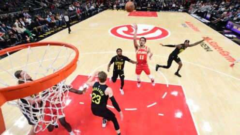 《NBA全场集锦》【球星】特雷杨vs爵士集锦 22+9招牌超远三分一发入魂