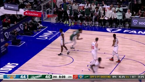 《NBA全场集锦》【回放】NBA常规赛：尼克斯vs活塞第2节中文解说回放