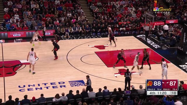 渡边传球漫不经心  庄神反应迅速抢断反击一条龙