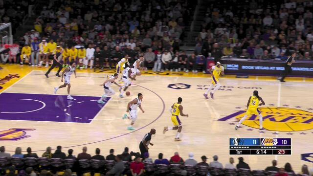 独行侠vs湖人精华纯享 东欧合砍58分 独行侠险遭20分翻盘涉险过关