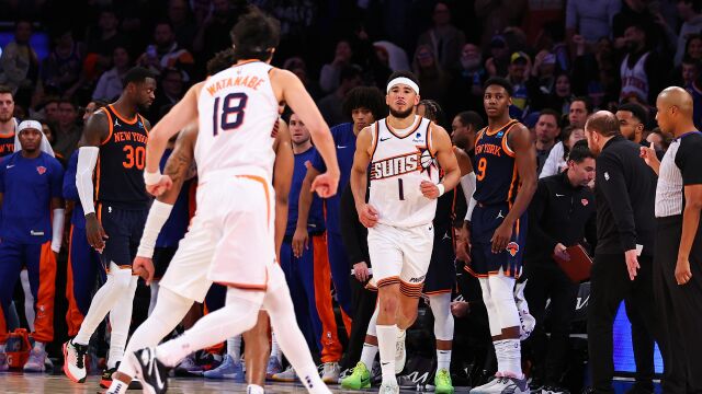 太阳vs尼克斯精华纯享 布克贡献三分准绝杀 太阳迎七连胜