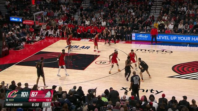 骑士vs开拓者第4节中文解说回放