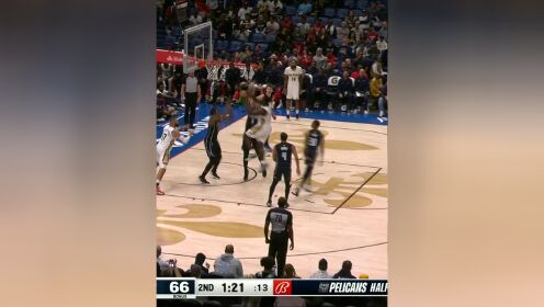 《NBA全场集锦》锡安连续被羞辱！富尔茨罚球线一步滑翔暴扣