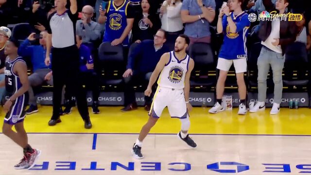 NBA：库里无视福克斯 后撤步超远三分绝杀！