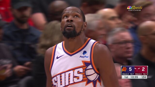 休想出手 武切维奇遭遇双鬼拍门被杜兰特扇飞场外