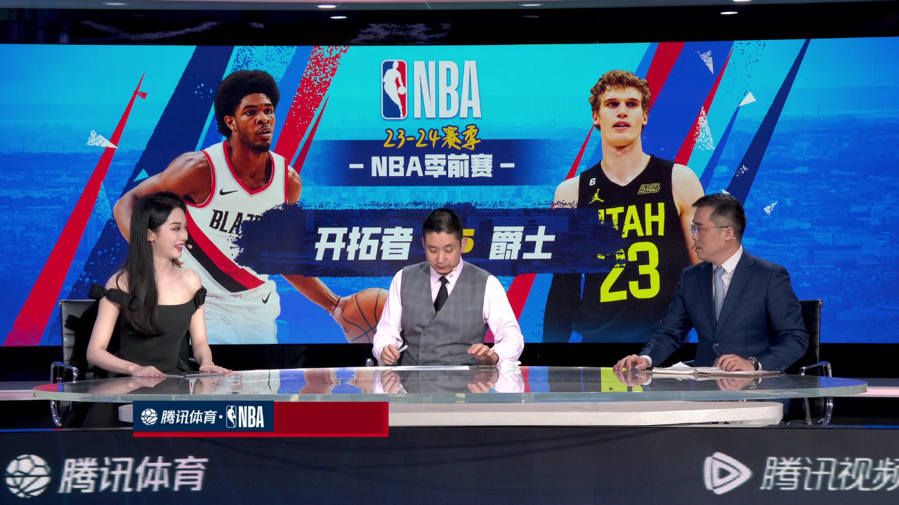 人美声又甜!腾讯NBA女主播婧雯首次亮相直播间_腾讯新闻