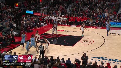《波特兰开拓者》【回放】NBA常规赛：灰熊vs开拓者第2节中文解说回放