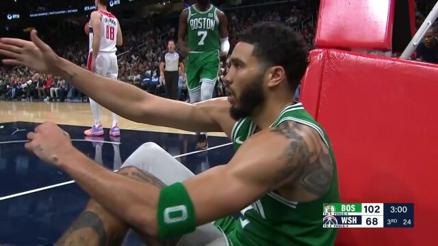 凯尔特人126-107奇才 双探花大爆发狂轰69+12+5率队三连胜
