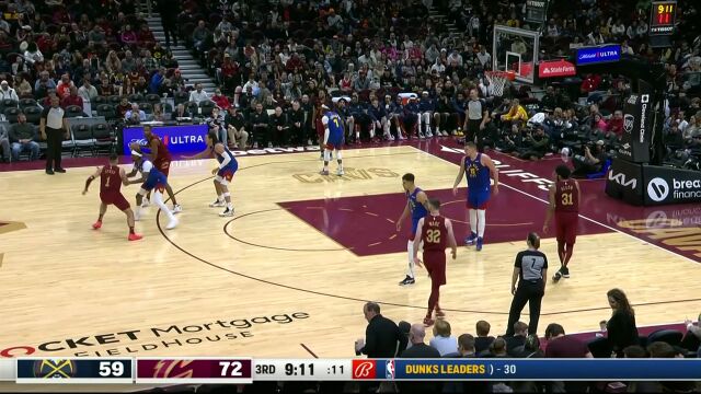 默契百分百！斯特鲁斯助飞阿伦禁区腾飞精彩暴扣