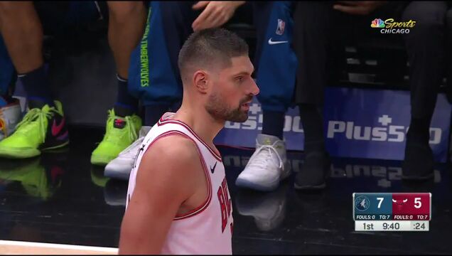 NBA季前赛：森林狼vs公牛第1节中文解说回放