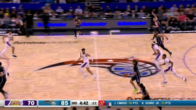 班凯罗vs湖人集锦 全场25分 砍下生涯新高10助攻