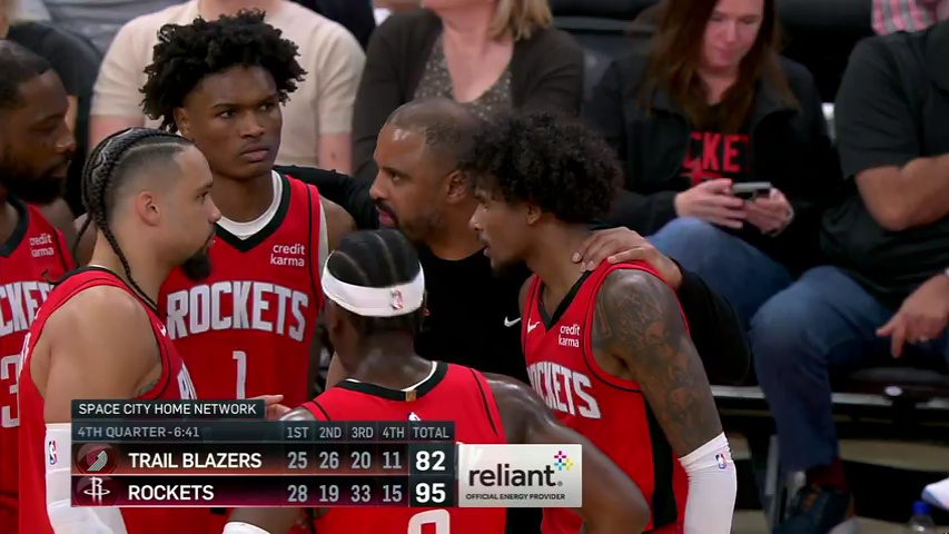 【回放】nba常规赛:开拓者vs火箭第4节英文原声回放