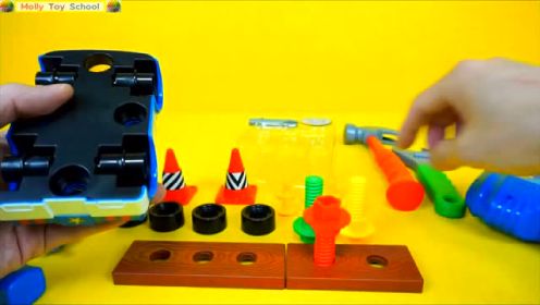 魔力玩具学校：韩国变形警车珀利电动螺丝刀工具套装