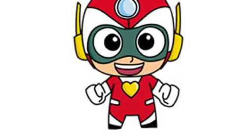 卡通简笔画——开心超人