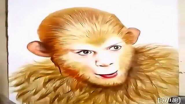 金色的美猴王帅气的美猴王