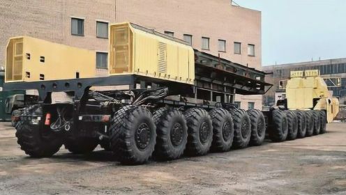 地球最强导弹车！24个超巨型轮胎，载250吨核导弹越野狂飙