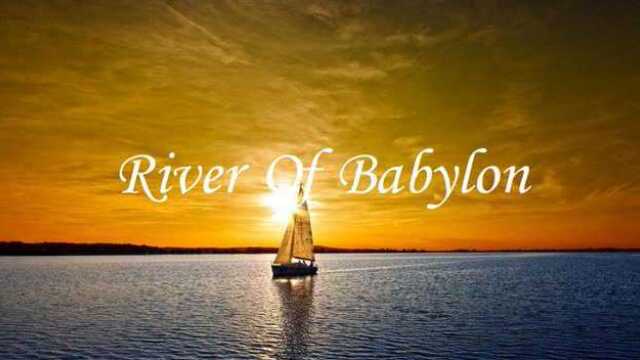 巴比伦河的音乐背景图片