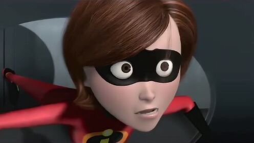 《超人总动员》之爆笑片段,弹力女超人这柔软度真不错