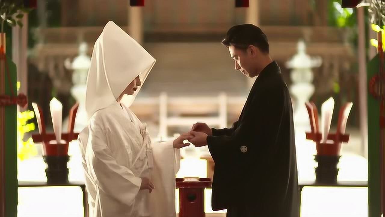 日式传统婚礼过程，超唯美的神前結婚式，神圣而庄严！_高清