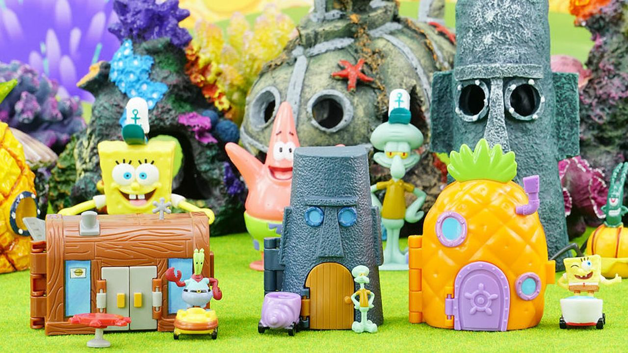玩具口袋  海绵宝宝之迷你场景房屋套装玩具分享