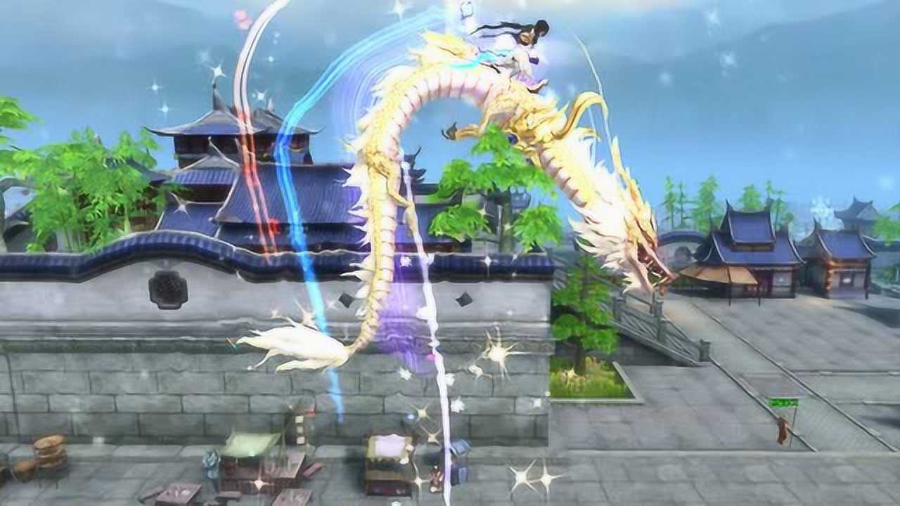 轩辕传奇超炫变身飞行双人坐骑白龙马