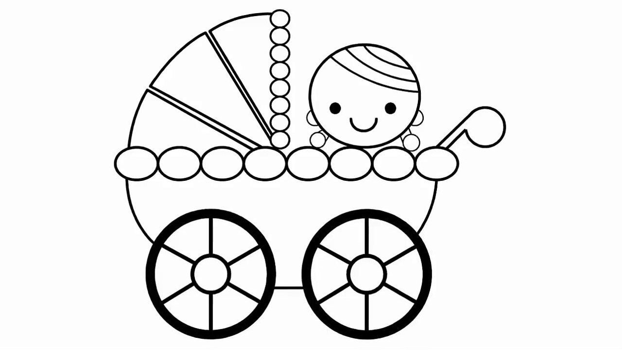 儿童学画画教你如何画婴儿车