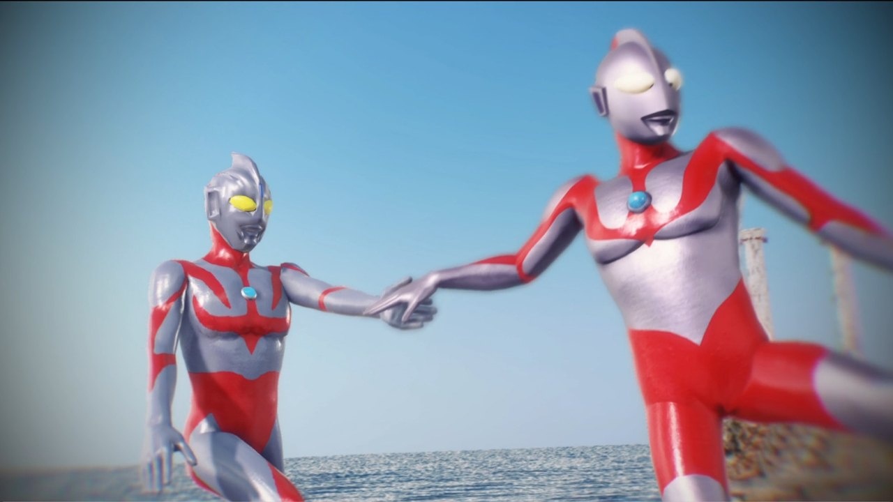 初代奥特曼与奈欧斯奥特曼小熊战争双人舞