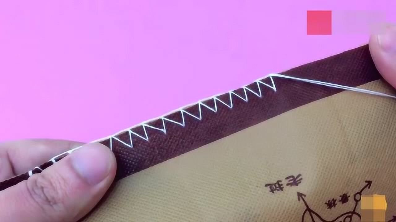 这个缝衣服锁边技能 学会了跟机器缝的没两样