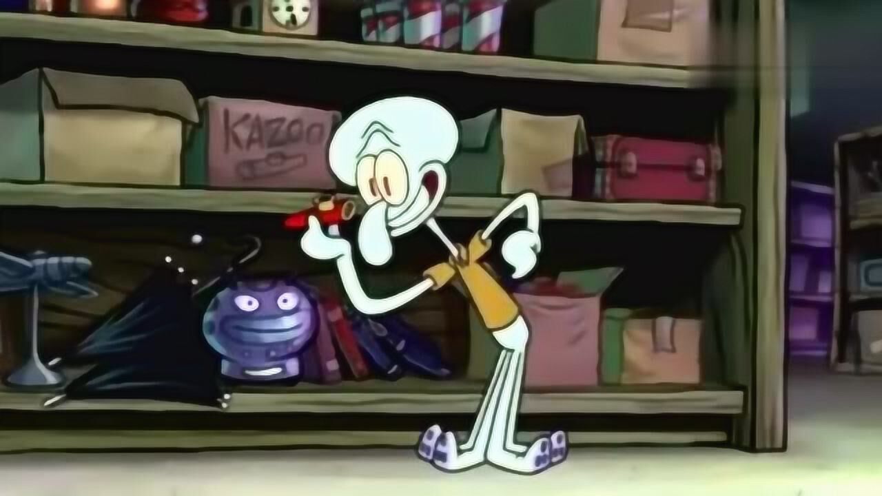 章鱼哥小时候吹竖笛就很难听啊