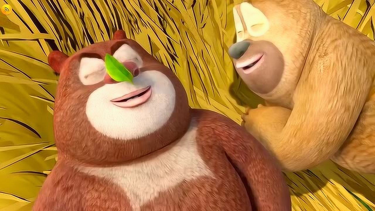 熊出没早上刚刚醒熊大熊二两个人就闹了起来