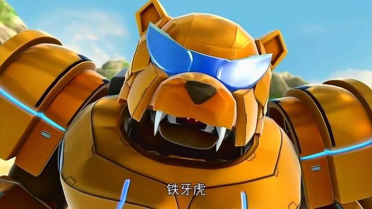 猪猪侠:猪猪侠的老爷车变成了铁牙虎,来帮助超人强打败暗灵卫