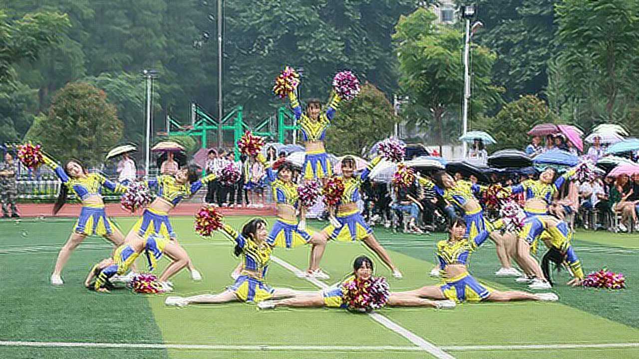 校园啦啦队舞蹈系列清纯甜美的长腿学妹活力满满的美少女