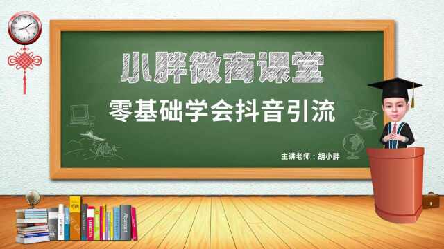 NO.31 胡小胖: 零基础半小时学会抖音短视频引流  小胖微商课堂