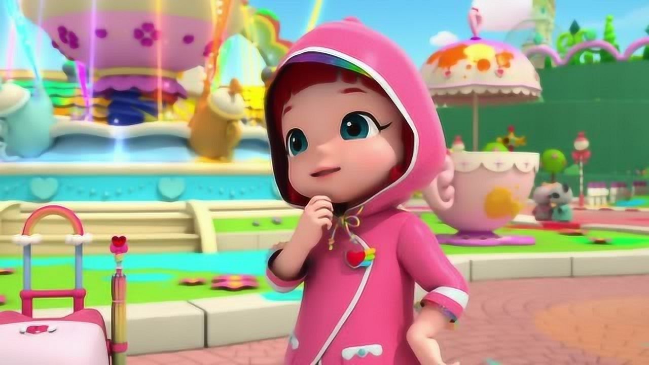 彩虹宝宝彩虹宝宝鼓励大家不怕苦不怕累一起动手打扫卫生