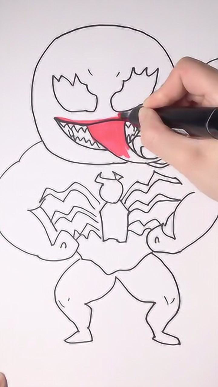 毒液 不知道说什么,给大家表演一个吐舌头吧