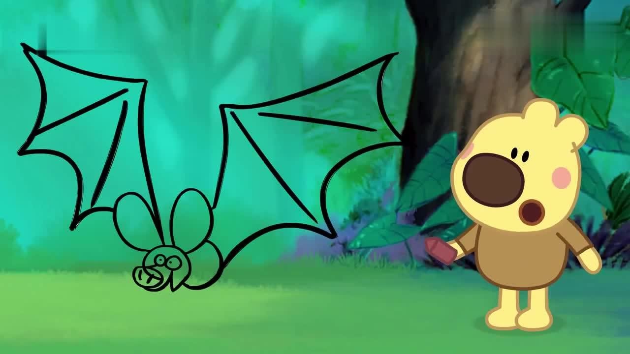 小小画家熊小米动画片,熊小米要画一只能够飞翔的哺乳动物蝙蝠