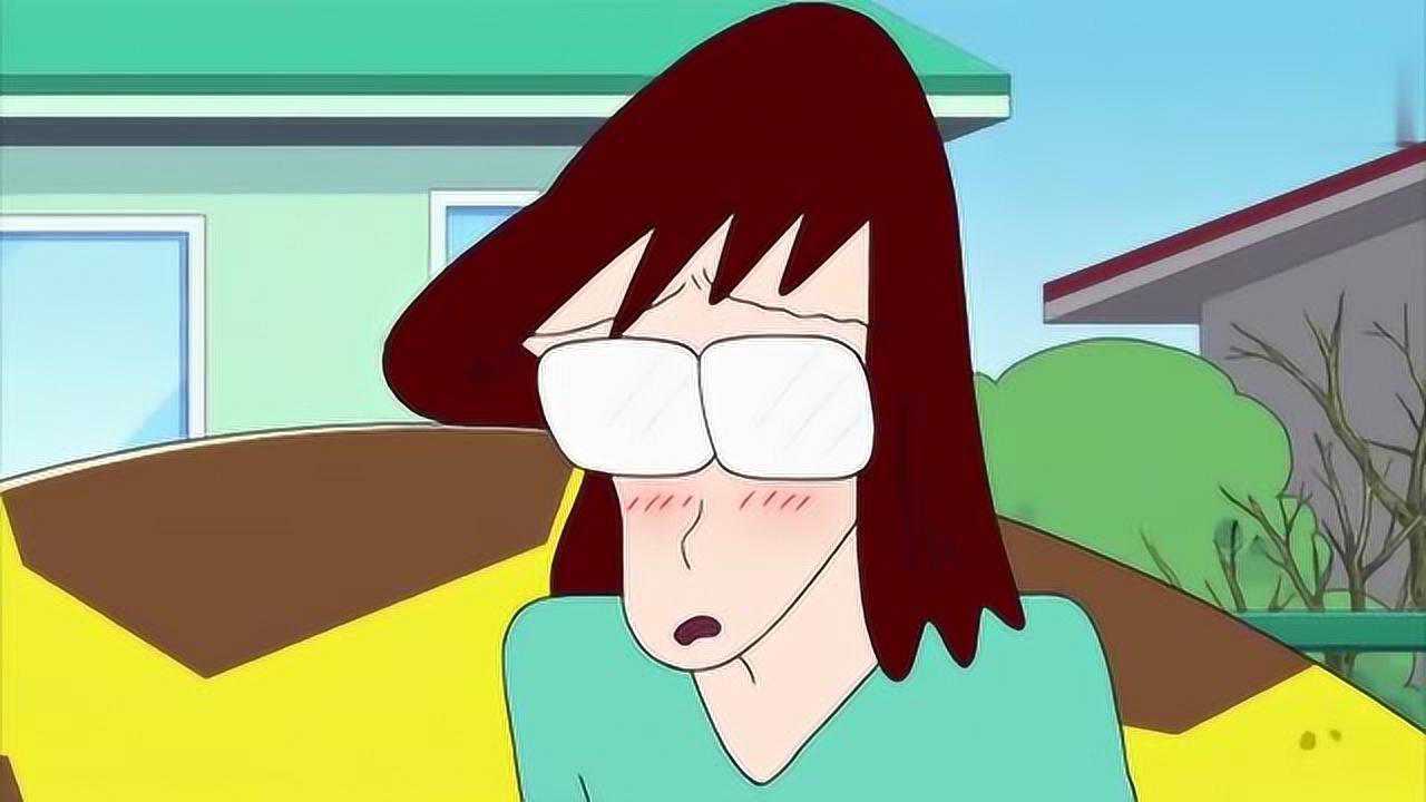 蜡笔小新拍照难二号人物上尾老师笑比哭还难看