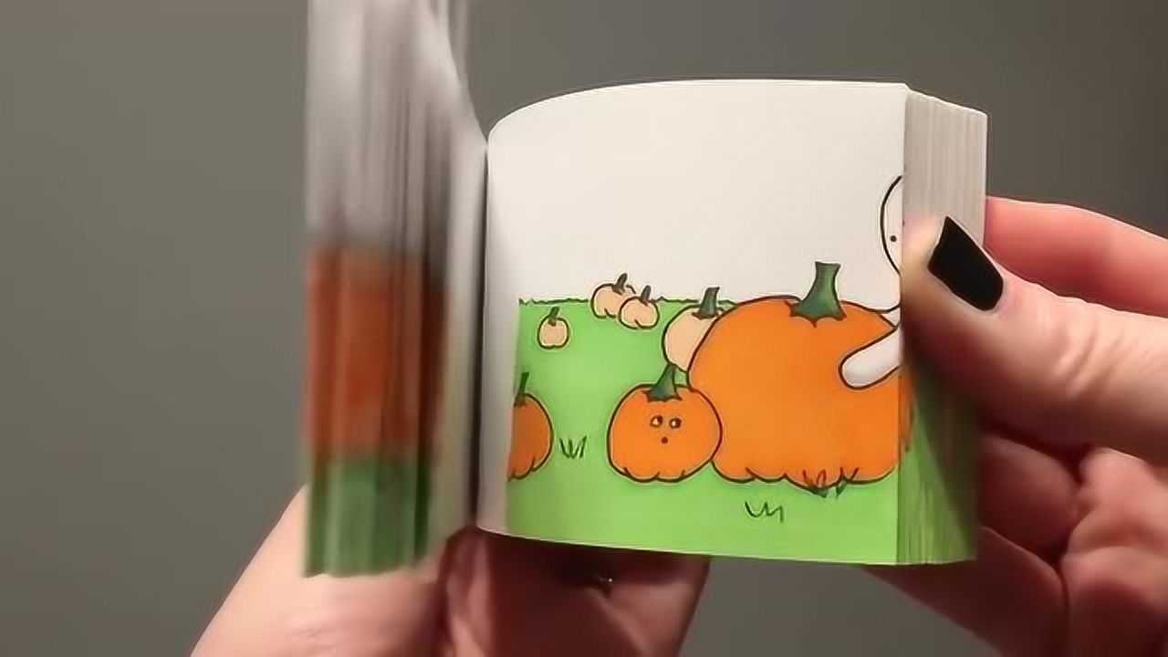 纸上动画:南瓜和幽灵成为了好朋友!