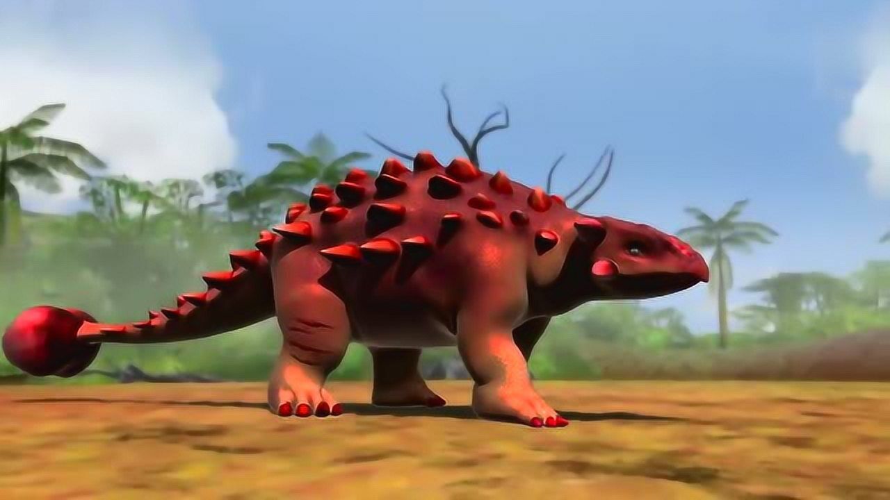 《功夫恐龙》重锤火花!甲龙vs副栉龙_腾讯视频