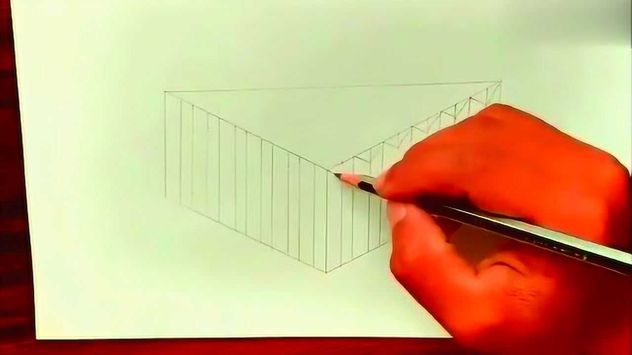 如何在紙上畫3d立體畫先看看這個樓梯是怎麼畫的吧