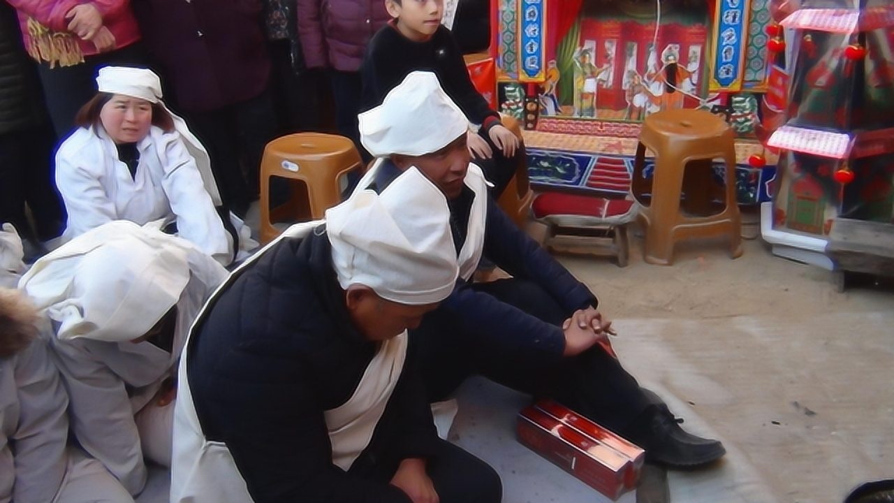 吕梁临县三交镇中庄村段老先生葬礼