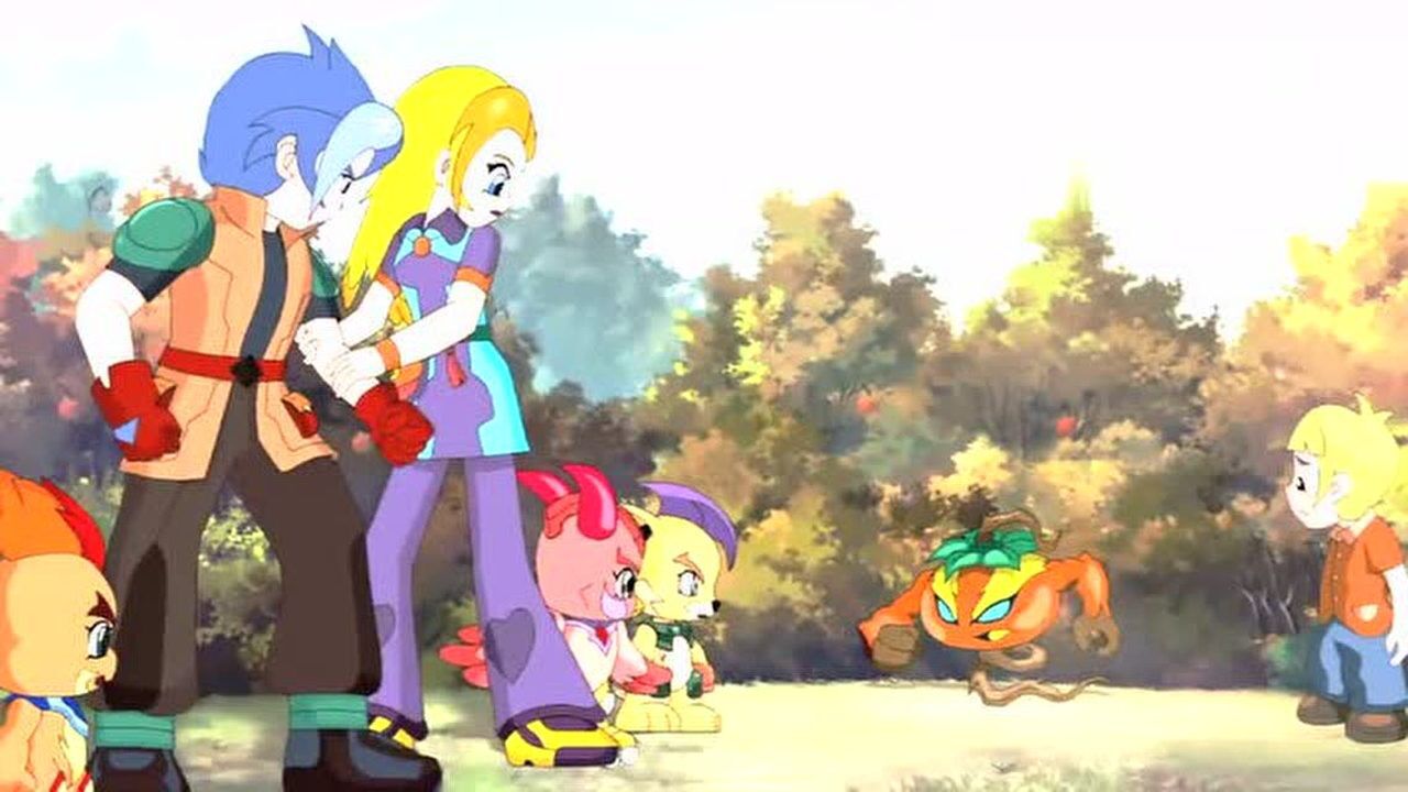 晶码战士小番茄遭极污之核污染变成邪恶魔兽番茄兽