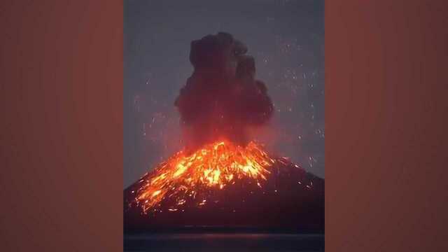 实拍!墨西哥火山爆发 猩红岩浆喷射而出浓烟滚滚 场景震撼人心