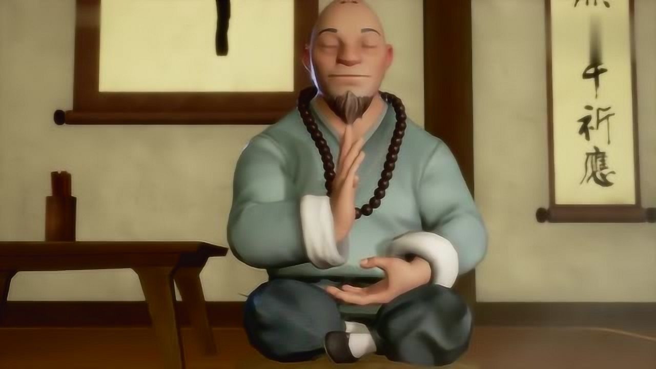 一禅小和尚小和尚敲木鱼念经时候直打瞌睡这也太可爱了吧