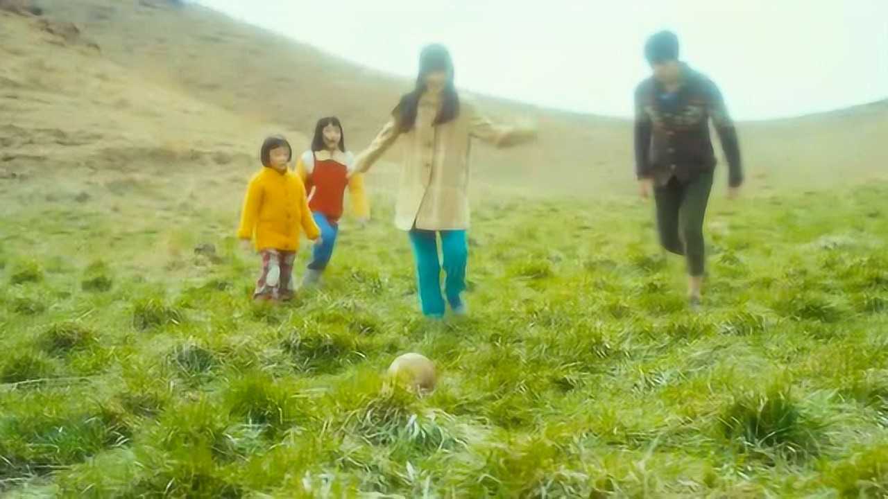 孩子们在草地上，非常开心的玩耍着_高清